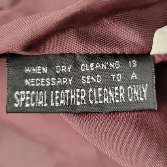 Wilsons Leather Maxima Jacket Women's XL Maroon Suede Lined Vintage 90s Y2K - Picture 16 of 16